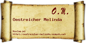 Oestreicher Melinda névjegykártya